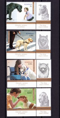✅RO 2021 LP 2327 &amp;quot;C&amp;acirc;inele, prieten al omului&amp;quot; serie+ div. viniete/ mcoala ❗,MNH foto