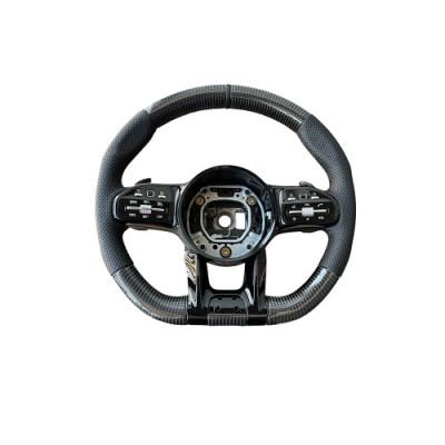 Volan sport piele perforata si carbon compatibil cu modelele Mercedes 2010-2021 Produs compatibil - nu este OEM Cod: OCH-14 Automotive TrustedCars foto