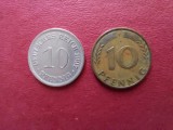 Monede 10 pfennig 1907 A,10 pfennig 1950 F Germania., Europa