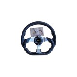 Volan Sport Universal Negru cu Gri, Design Ergonomic, Accesorii Montaj Incluse