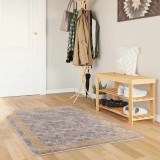 vidaXL Covor Runner MARSA Gri 100 x 150 cm Poliester și PVC 42023359