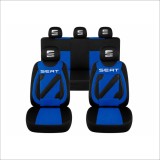 Set Huse Scaune Universale Nero Albastru Personalizate cu Seat