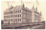4518 - BISTRITA, High School, Romania - old postcard - unused