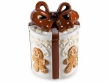 Borcan Craciun Turta Dulce ceramica alba maro &Oslash; 12 cm x 16,5 H