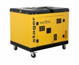 Generator insonorizat Stager YDE13TA 10kVA, 39A, 3000rpm, 230V, diesel, pornire electrica