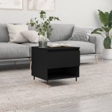 Gossi masuta de cafea, negru, 50x46x50 cm, lemn prelucrat