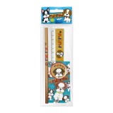 Set scolar Puppy (1 radiera, 1 ascutitoare, 1 rigla de 15 cm, 1 creion, 1 mini