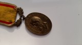 Medalie Barbatie si Credinta clasa a III-a, panglica originala, Romania