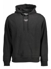 Hanorac barbati, cu imprimeu cu logo, Regular fit, negru, XL