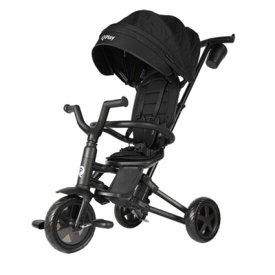 Tricicleta ultrapliabila Qplay Nova Niello Negru FitLine Training foto