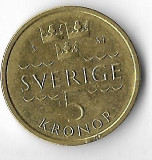 Moneda 5 kronor 2016 - Suedia