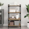 VidaXL Raft pentru cărți 4 pcs Maro 60 x 40 x 1,5 cm Lemn compozit 875055