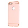 Husa iPhone 7 Forcell 3 in 1 Plastic Roz Auriu - Carcasa Protectie Zgarieturi Apple