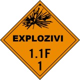 Placuta pentru explozivi clasa 1.1 F