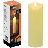 Lumanare LED decorativa Ruhhy 17x5 cm cu efect flacara realista