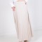 Fusta plisata lunga Longuette cu elastic - S/M, Bej
