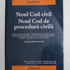 NOUL COD CIVIL - NOUL COD DE PROCEDURA CIVILA , ACTUALIZAT 26 FEBRUARIE, 2016 , PREZINTA SUBLINIERI CU MARKERUL *