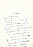 A3581N Valeriu R&acirc;peanu, act scris și semnat olograf, 1988