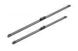 Stergator parbriz Bosch Aerotwin 3 397 007 120, Cauciuc+Grafit, Tip Plat, Lungime 650/550mm, Carlig/Universal, Negru