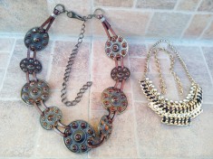 Lot salba colier vechi vintage alama margele