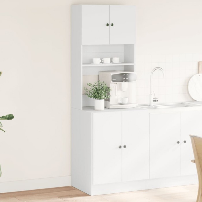 Gossi dulap de bucatarie, alb, 60x50x180 cm, lemn prelucrat