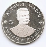 Cuba 20 Pesos 1977 - (Antonio Maceo) Argint 26 g/925, 38 mm, Md5, KM-40 aUNC !!!, America Centrala si de Sud