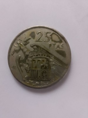 25 pesetas 1957 foto
