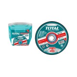 Set 50 discuri abrazive taiere metal TOTAL - 115mm
