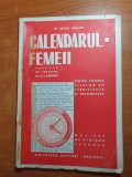 Calendarul femeii anii &#039;40 - biblioteca revistei mariana