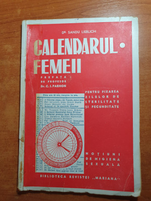 calendarul femeii anii &amp;#039;40 - biblioteca revistei mariana foto