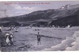 Salutari din Techirghiol. Plaja de la baile Movila (circulata 1914)