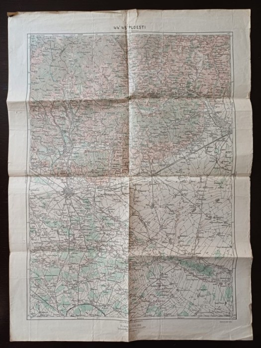 A3395N Harta Ploești, 1915