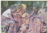 bnk cp Ghana - Barbati jucand Oware - circulata spre Romania 1965