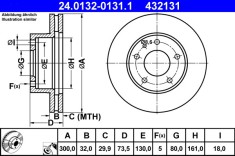 ATE 24.0132-0131.1 Disc frana foto