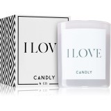 Candly &amp; Co. I Love lum&acirc;nare parfumată 250 g