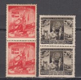 ROMANIA 1952 LP 331 LUNA PRIETENIEI ROMANO-SOVIETICE PERECHE SERII MNH