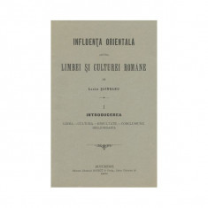 Lazăr Șaineanu, Influența orientală asupra limbii, 1900