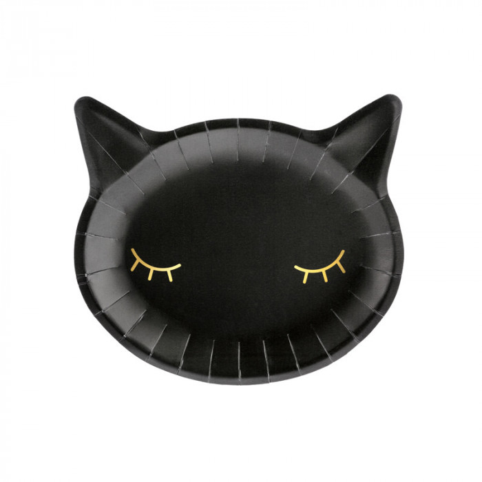 Set Farfurii Cat, negru