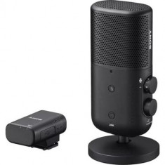 Microfon streaming Sony ECM-S1, USB-C, Bluetooth (Negru)