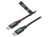 Cablu USB 2.0 USB-C 0.5m 60W, Vention