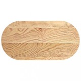 Cumpara ieftin Blat de masa 80x40x2 cm lemn masiv de stejar oval