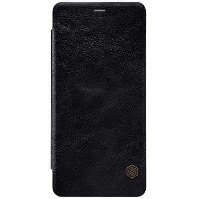 Husa de protectie Nillkin pentru Samsung Galaxy A8+ (2018), A730F, Qin Leather Case, Negru foto