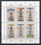 Germania RDG 1987 - Decorațiuni de Crăciun, Bloc, MNH