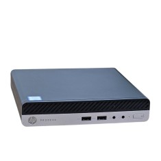 Unitate PC Second Hand, HP PRODESK 400 G3 MINI PC, Procesor I5 7500T, Memorie RAM 8 GB, SSD 256 GB, Windows 11 Pro, Grad Corect