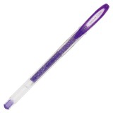 Pix cu gel Uni-ball Sparkling UM-120SP, 0.7mm,cu capac,corp transparent,scris violet cu sclipici