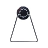 Suport din metal triunghi pentru prosop, prindere mecanica sau cu ventuza, crom lucios, Z18467, 155 mm
