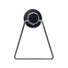 Suport din metal triunghi pentru prosop, prindere mecanica sau cu ventuza, crom lucios, Z18467, 155 mm