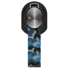 Suport universal pentru telefon 4smarts Finger Strap black/camouflage blue foto