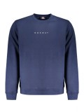 Cumpara ieftin Bluză bărbați fară fermoar cu imprimeu cu logo, Regular fit, Bleumarin, XL