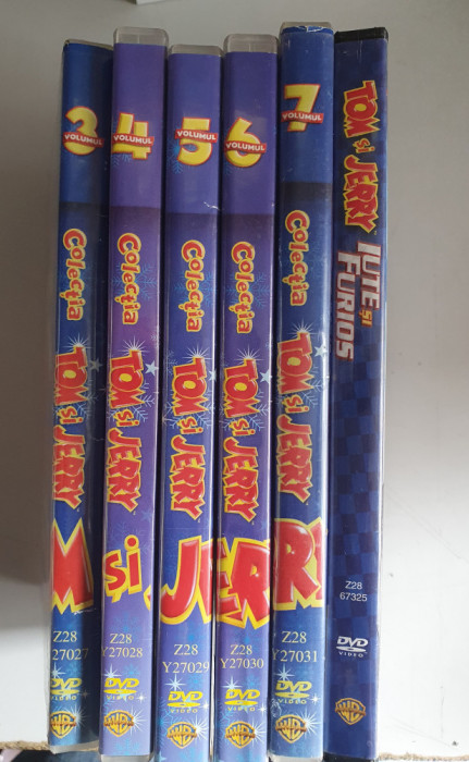 Colectia DVD Tom si Jerry - nr.3,4,5,6 ,7 + Iute si Furios
